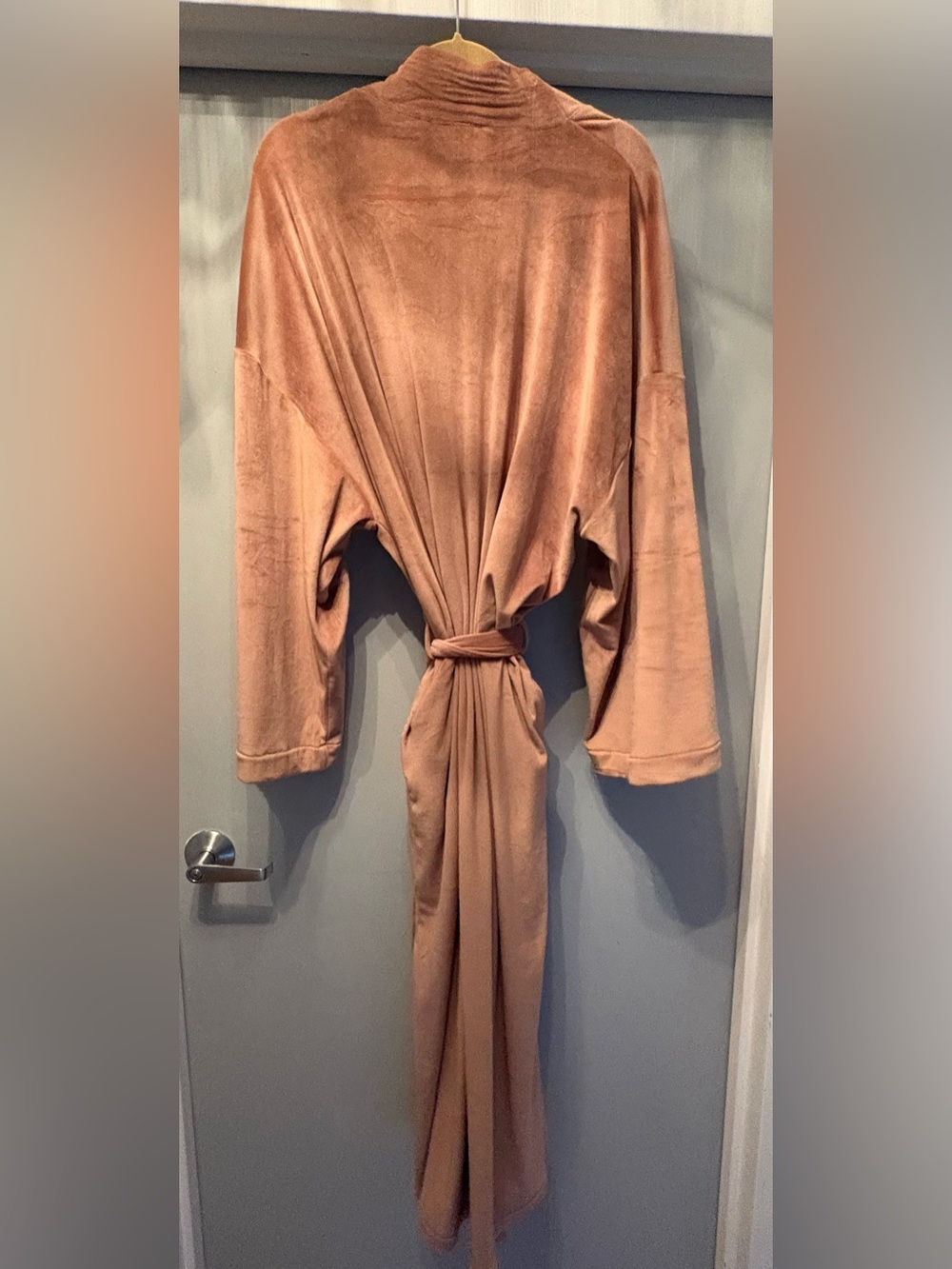 SKIMS Velour Wrap Robe Sienna Brown Size XL- NWOT - Picture 5 of 12